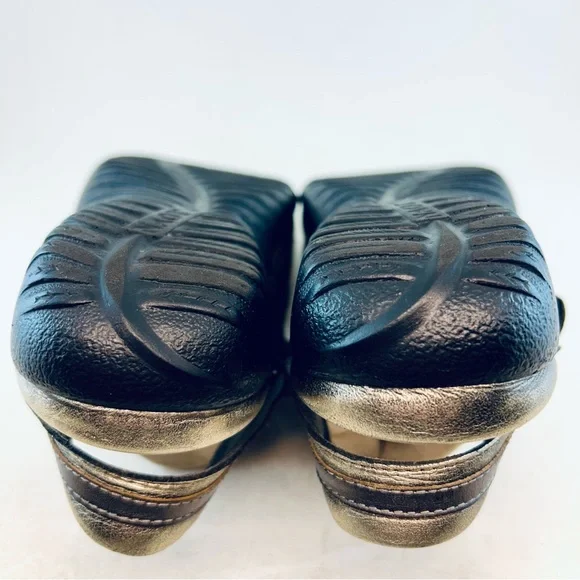 Naot Metallic Pewter Silver Bronze Rongo Mary Jane Slingback Flat Shoes, sz 39 8 - Picture 8 of 12